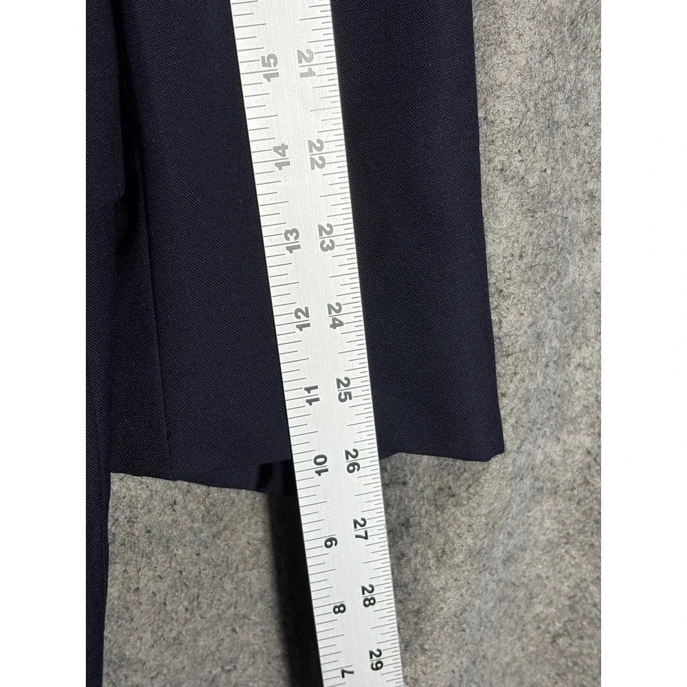 Burberrys Mens Navy Blue Wool Blazer Gold Crest Button Sport Coat Vintage USA